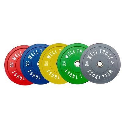 China Durable / Odor Free / WellTrust High Quality Rubber Bumper Plates Weight Lifting Plates Weight Color Weight Plates for sale