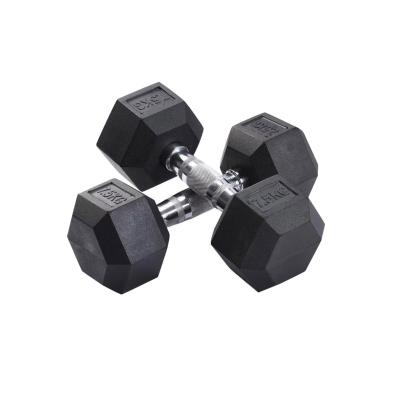 China Durable/Free Of Smell Professional Dumbbell Set/WellTrust Home Gym Dumbbell 30kg Fitness Gym High Quality Rubber Dumbbell for sale