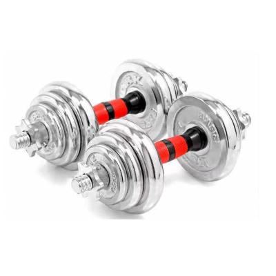 China Durable / WellTrust Portable Portable Dumbbell Set Case Pounds Weighted Plates For Professional Dumbbell Chrome Color Dumbbell Plates for sale