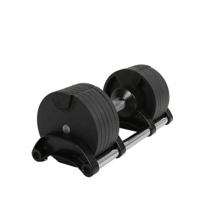 China Safe/Reliable/Durablel Rubber Adjustable Dumbell Weight Notches 32kg Dumbells 32kg Rack Adjustable Dumbells for sale