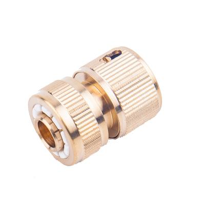 China Factory Direct Sales Brass Garden Hose Quick Plug 1/2 Inch Solid Brass Quick Connector for sale