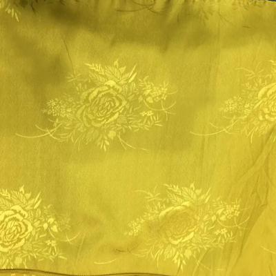 China New high quality stretch polyester spandex flower patterned charmeuse satin jacquard fabric for cheongsam 1893 for sale