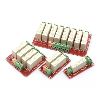 China New 5A 1 2 4 8 Channel Relay Module Trigger DC Solid State Relay Module DC3-32V Single Phase Single Phase 8 Channel 2 4 8 Channel Relay for sale