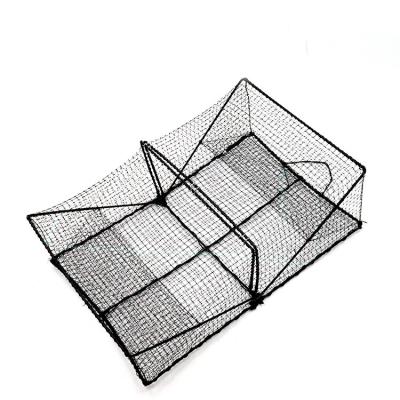 China Folding Fish/Lobster/Crab Aquaculture Trap Square Lobster Trap Stainless Steel Crab Trap for sale