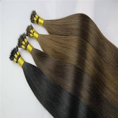 China Micro Nano Hair Ring Human Hair Extensions Tipped Silky Straight Wave Real Pearl Links Wig Full Head For Women for sale