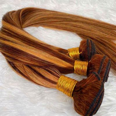 China Fashionable Women Straight Hair Bundles Mixed Color Silky Straight Cuticle Aligned Hair Extension for sale