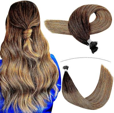 China Factory Price Straight Pulled Cuticle Double Lined Me Tip Hair Extensions, Wholesale Me Tip Hair For Black Women for sale