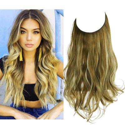 China Mixed Hair Extension Virgin 100 Double Wave Body Wave Color Halo Color Hair Bundle Pulled For Women for sale