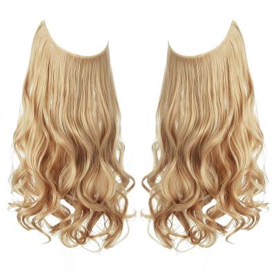 China Direct Extension Remy Virgin Human Hair Super Double Drawn Body Wave Body Wave Halo Hair Extension Factory Price for sale