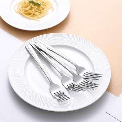 China New Product Sustainable Hotel Used Cutlery Forks Stainless Dinnerware Set Stainless Steel Dinner Fork for sale