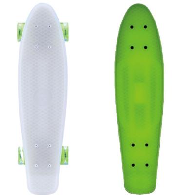 China Kid FISH 22inch Glow in the Dark Skateboard Plastic Cruiser Fish Mini Skateboard for sale