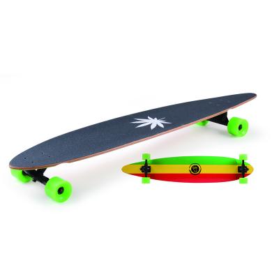 China Wholesale High Quality Wood Custom Fish Skateboards Youth Long Tall Deck for sale