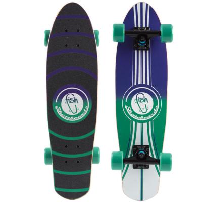 China New 27 Inch Double Rocking Adult Maple Wood Longboard Four Wheel Skateboard for sale