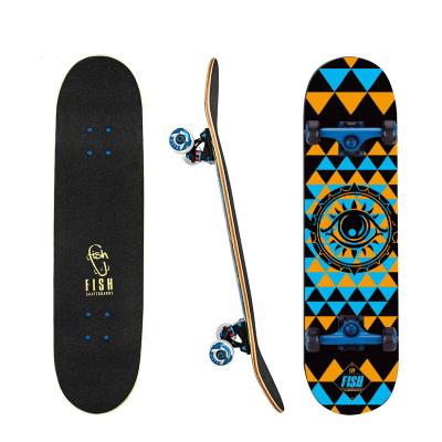 China Maple Adult Wholesale Popular Decoration Custom Printing Skateboard With Concave for sale