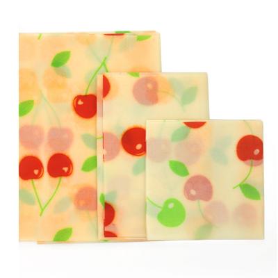 China Reusable Eco Friendly Beeswax Food Wraps Washable Food Storage Bags Organic Beeswax Cloth Wrap for sale