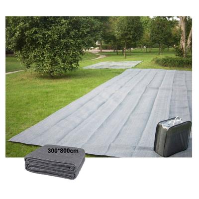 China Protect Grass Amazon Hit 3x8m Knitted HDPE Caravan Mat 2019 Outdoor Plastic Camping Mat for sale