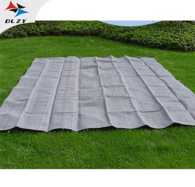 China HDPE Sheet/340gsm HDPE fooring mat/HDPE net breathable ground mat/HDPE knitted mesh mat for sale