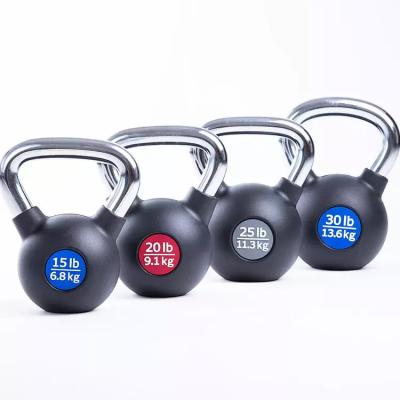 China Universal Custom Logo Gym Home Fitness Exercise Cast Iron rubber competitive kettlebell set Adjustable kettlebell workouts for sale