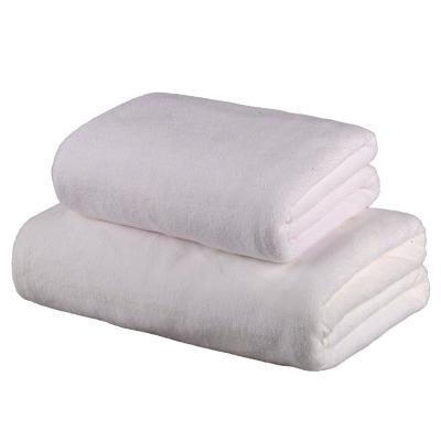 China 90x190cm Solid Color Polyester Bath Towel Household Multicolor Bath Towel for sale