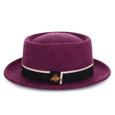 China Autumn Winter Warm Hats Outdoor Women's Casual Wool Jazz Hat for sale