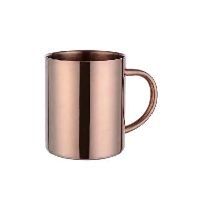 China WITH LID factory supply brand cup stainless steel vacuum cup 304 gold cups for sale