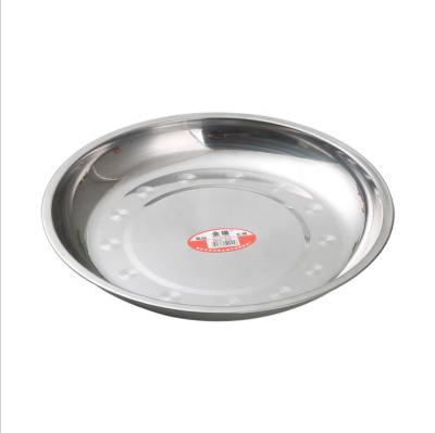 China Sustainable Stainless Steel Plate Dish Deep Food Dish for sale