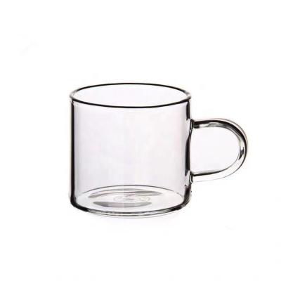 China 120ml Viable Small Glass Cups Open Boron Silicate Koubei for sale