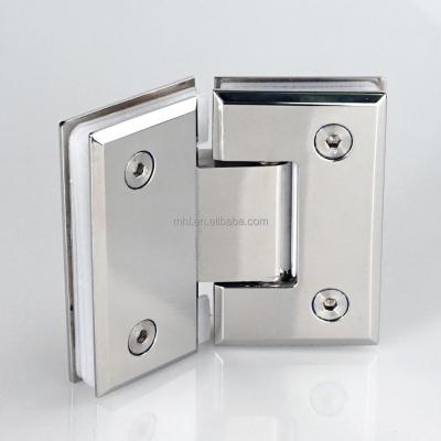 China Stainless steel bathroom 135 degree glass to glass hinge frameless square shower hinge à venda