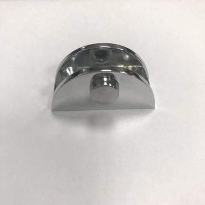 China Zinc alloy round shaped glass bracket holder glass shelf clips glass clamp for sale à venda