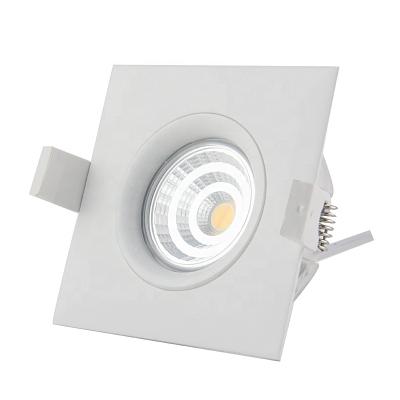 China Scandinavian anti-glare dimmable mini cob IP44 9w recessed led square downlight price for sale