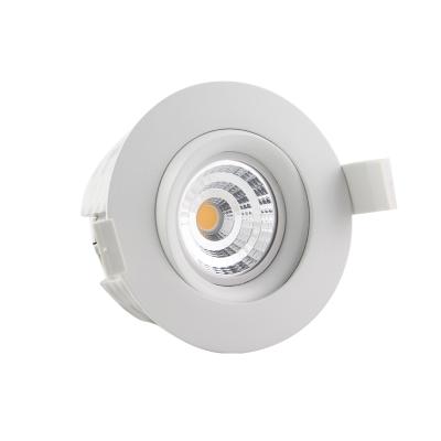 China Newest Downlights arrival in Norway 5 years warranty CRI92 COB warm led cutout 83mm low downlight for sale