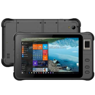 China GENZO 7 inch rugged tablet 1000 windows industrial waterproof tablet with fingerprint and UHF with 2D barcode scanner for sale