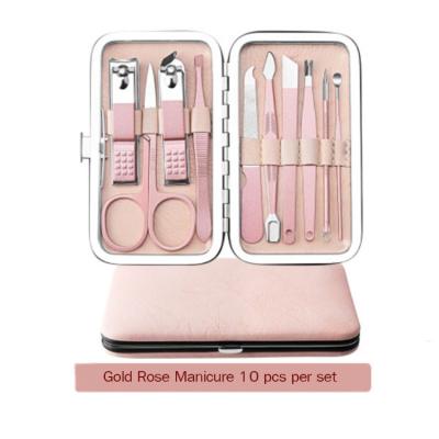 China Exquisite Set Professional Grooming Kits , Nail Care Tools With Luxurious Travel Case for sale