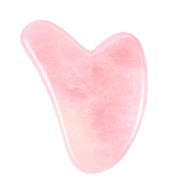 China Cellulite Reduction Pink Rose Quartz Roller Face Gua Sha Jade Facial Massage Tool Amethyst GuaSha Quality Face Roller Reduce Puffiness for sale