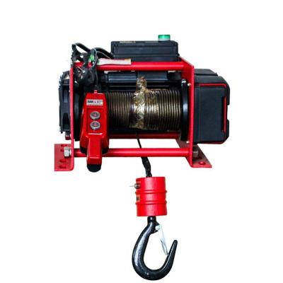 Cina material lifting double drum motor high speed cable pulling machine 2 5 10ton power electric hoist winch in vendita