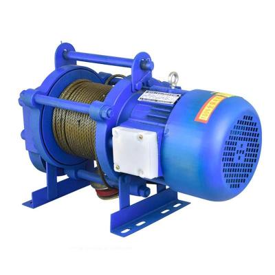 Cina high speed Electric Cable Winch 10 ton material lifting double drum motor for car use in vendita