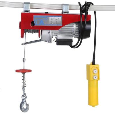 Китай type 500kg 220v motor 1000kg small mini wire rope electric cable Pulley chain hoist crane winch продается