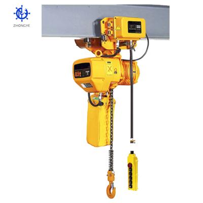 Chine China factory 2 ton 5 ton overhead safety lifting electric chain hoist with motorized trolley for sale à vendre