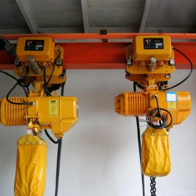 Chine customized 0.5 1 2 3 5 10 20 ton electric chain hoist used on workshop for sale à vendre