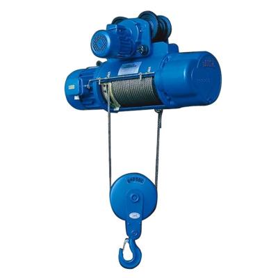 China Electric wire rope hoist for crane with motorized trolley and pendant control Te koop