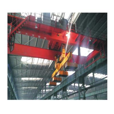 Chine Heavy type roof Overhead Bridge Crane traveling double girder magnet cast price with hook à vendre