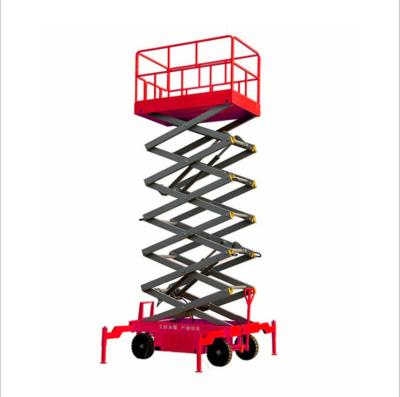 중국 12 meter scaffolding 18m 500kg Hydraulic electric lift mobile scissor shear fork platform 판매용