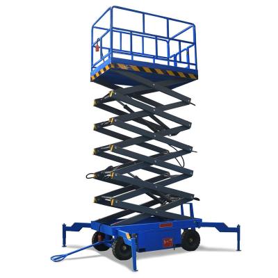 Chine Chinese professional manufacturer 8m 10m 12m 16m towable aerial electric hydraulic scissor lift à vendre