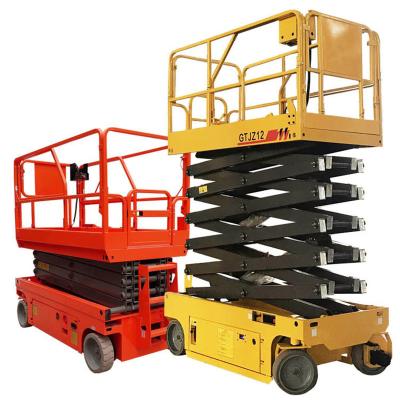 Cina Spot supply Self Propelled Scissor Lift mobile platform hydraulic elevator machine in vendita