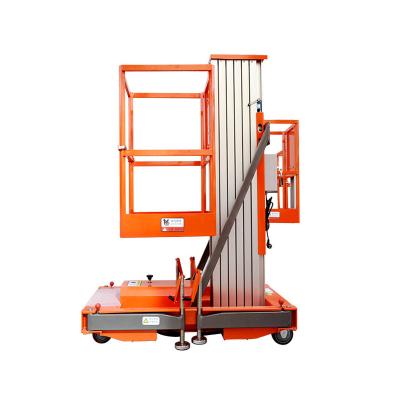 중국 Good price elevated Hydraulic Lift Scissor work platform vertical single mast aluminum alloy 판매용