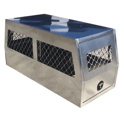 China Heavy Duty Custom Aluminum Hunting Dog Cages Box For Ute for sale