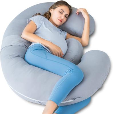 China Customized anti-static e-shaped pillow for pregnant women, multifunctional pillow for nursing mothers for sale