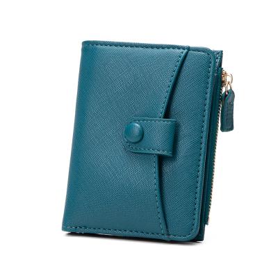 China Fashion Multifunctional Folding Leather Women's Simple Short Zipper Wallet Billeteras MIYIN Billeteras Wallet for sale