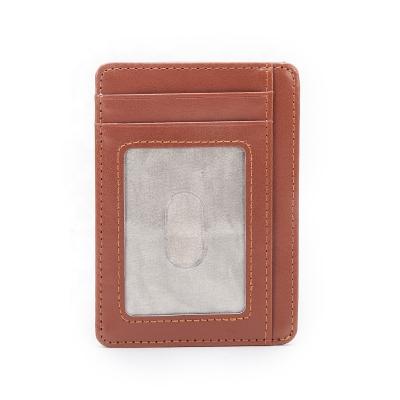 China RFID Blocking Protects MIYIN Credit Card Holders Short Wallet For Women RFID Small Leather Card Case Travel Purse Multi Pocket For Lady for sale