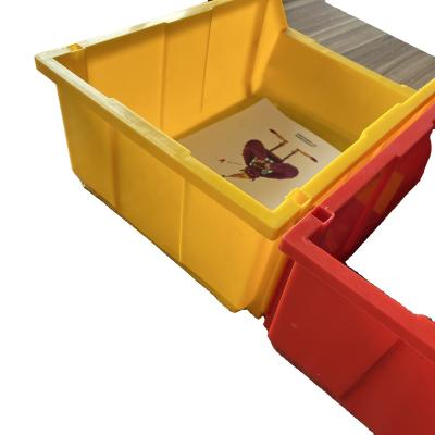 China Solid Plastic Moving Box CNER Customized Plastic Packaging With Hinged Lid Plastic Moving Box With Attached Lid for sale